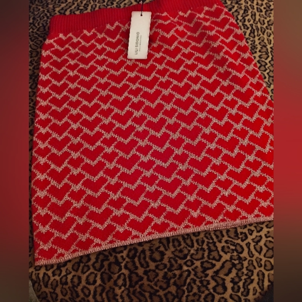 Heart skirt ♥️ red & gold